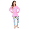 Lori Jane Multi Color Emoticon Donuts Tunic Leggings Set Big Girls