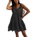 Sleeveless Casual Tunic Mini Shirt Dress For Women Hawaiian Beach Holiday Loose Shorts Tank Dress For Juniors Beachwear