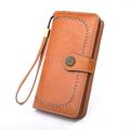 Women's Wallet PU Leather Large Capacity Trifold Ladies Wallet