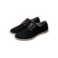 LUXUR Men's Oxfords Lace Up Casual Boat Shoes Genuine Leather Shoes Breathable Loafers Lace Up Shoes