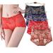 mingqing?s 4 Pack of Women's Lace Boyshort Panties Stretch Hipster Sexy Underwears .