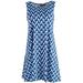 Allison Brittney Petite Blue Labirinto Casual Dress