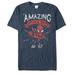 Men's Marvel Spider-Man Est 62 Graphic Tee Navy Blue Heather