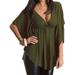 Womens Dolman Sleeve Basic Empire Waist Tops V-Neck Batwing Blouses Summer Short Sleeve Tees Shirts