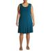 Terra & Sky Women's Plus Size Sleeveless Knit Peplum Dress