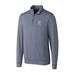 Cutter & Buck Heather Navy Columbia University Lions Big & Tall Shoreline Half-Zip Jacket