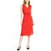 Alfani Women's Petite Smocked-Waist Fit & Flare Dress Red Size Medium