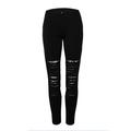 Women Plus Size Pleated Skinny Leggings Elastic Pencil Pants Jeggings Trousers