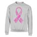 S4E Men's Pink Ribbon Word Montage Crewneck Sweatshirt