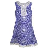 Bonnie Jean Big Girls' Plus Size "Crocheted Sunburst" Dress (Sizes 14.5 - 20.5) (Big Girls Plus)