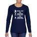 Black Pride History Rosa Sat So Martin Could Walk so 44 Could Run Pop Culture Womens Graphic Long Sleeve T-Shirt, Navy, Small