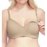 Women's La Leche League 4502 Heavenly Wireless Padded Nursing Bra with Lace