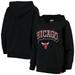 Chicago Bulls Sportiqe Women's Xavier French Terry Pullover Hoodie - Black