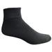 Unisex Toddler Wholesale Cotton Quarter Ankle Socks - Black Ankle Socks For Toddlers - 2-4 - 12 Pack