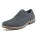 Bruno Marc Men's Suede Leather Dress Oxfords Shoes Casual Lace Up Wing Tip US Sneakers LG19001M GREY Size 10