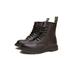 Audeban Womens Girls Fashion Black Lace Up Ankle Boots with Chunky Sole Size 4-16