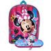 Girls Minnie Mouse 15" Shine Gloss Backpack Smiles w/ Disney Zipper Pencil Case