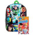 Disney Toy Story Backpack 16" Woody Buzz Forky w/ Grab & Go Play Pack Stickers