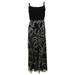 Adrianna Papell Women's Embellished Velvet Gown (12, Black)