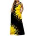 Gvmfive Women's Plus Size Boho Sleeveless Floral Maxi Dress Party Holiday Dresses