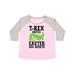 Inktastic Funny Easter T-Rex Hates Easter Egg Hunts Adult Women's Plus Size T-Shirt Female Baseball Pink and Heather 2X