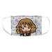 Harry Potter Hermione Chibi and Pattern 1-Ply Reusable Face Mask Covering, Kids