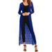 Women Ladies Beach Open Cardigan Loose Long Lace Floral Maxi Tops Dress