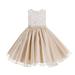 Lace Organza Junior Flower Girl Dress Evening Gown Special Occasion Dresses Ballroom Gown Junior Bridesmaid Dress Pageant Gown Easter Summer Dresses Birthday Girl Dress Girl Lace Dresses 186