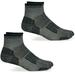 Wise Blend Mens Socks, 85% Merino Wool Quarter Ankle Socks, 2 Pairs