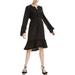 Max Studio London Womens Ruffled Shirt Dress