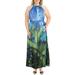 Julia Jordan Womens Halter Neck Printed Maxi Dress
