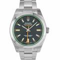 Rolex Milgauss Steel Automatic Black Dial Oyster Bracelet Unisex Watch 116400 GV Black