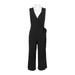 Nina Leonard V-Neck Sleeveless Tie Waist Solid Jersey Jumpsuit-BLACK