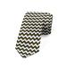 Chevron Necktie, Parallel Striped Lines, Dress Tie, 3.7", White Yellow, by Ambesonne