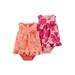 Child of Mine by Carter's Baby Girl Ruffle Sunsuit, 2pk
