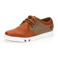 Bruno Marc Mens Mesh Leather Sneakers Casual Shoes Slip On Lace Up Waking Shoes Ny-03 Tan 6.5