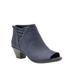 Easy Street Women's Paris Ankle Boot, Navy sup sd/tx, 6.5 W US