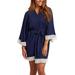 Women's Lace Up 3/4 Sleeve Maternity Pregnant Nursing Loose Cardigan Pajamas