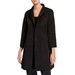 Eileen Fisher BLACK Ribbed Open-Front Coat, US X-Small