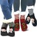 Teehee Winter Warm Double Layer Thermal Crew Socks 3-Pack for Women and Men