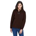 The Ash City - North End Ladies' Glacier Insulated Three-Layer Fleece Bonded Soft Shell Jacket with Detachable Hood - DK CHOCOLTE 672 - M