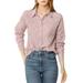 Allegra K Women's Button Up Shirt Turn Down Collar Long Sleeve Buttons Cuff Top Blouse