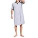 Men Sleep Robes Short Sleeve Casual Pajamas Pajama Cozy Homewear Nightwear Nightgown Bathrobes