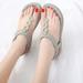 Egmy Women Sandals Wear Lazy Summer People Casual Plus-Size Shoes