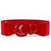 JASGOOD Women Wide Stretchy Vintage Belt for Dress Elastic Waist Belts For Women Dress,Red,Fits Waist 36-41 Inches