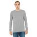 The Bella + Canvas Unisex Jersey Long-Sleeve T-Shirt - ATH GREY TRIBLND - XS