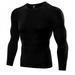 Spree Mens compression Shirts Long Sleeve Compression Shirts, Athletic Base Layer Top, Gear Running T-Shirt Under Base Layer Top Tights Sports T-shirts
