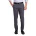 Men's Haggar Iron Free Premium Khaki Straight-Fit Flat Front Perfect Fit Waistband Casual Pant Dark Gray