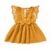 HULKLIFE Summer New Baby Girl Fashion Sleeveless Lace-edged Dress