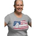 Awkward Styles American Flag Women Shirt Women Patriotic Grandma Gifts Vintage USA Flag T shirt for Grandma 51 States 4th of July Shirts for Grandma Retro USA T Shirts National Gifts for Grandma